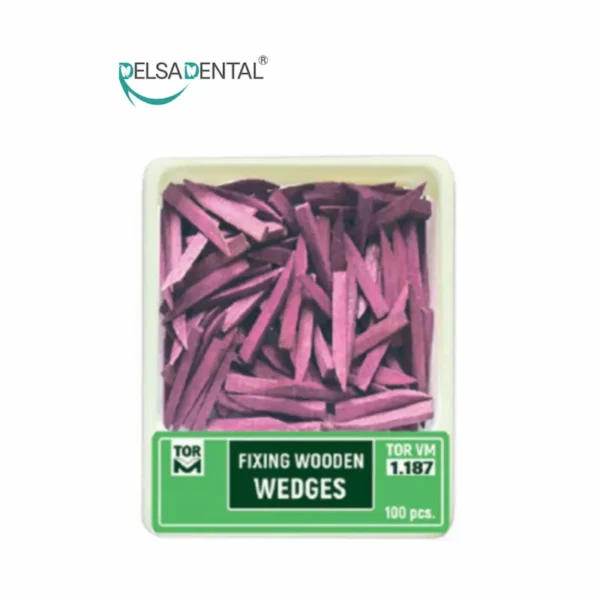 وج چوبی آناتومیک 100 عددی بنفش سایز 7 TorVM Wooden Wedge 100Pcs
