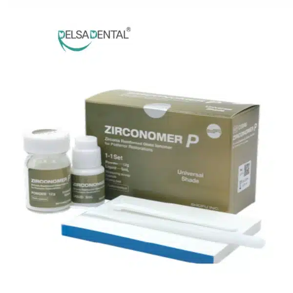 آمالگام سفید زیرکونومر برنا P (Zirconomer P) – 12g Powder + 5ml Liquid